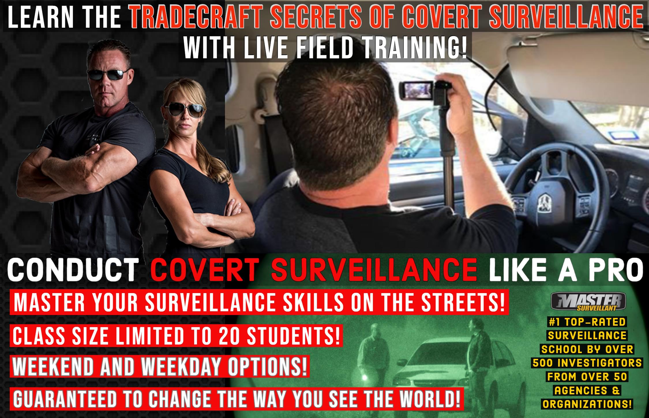 Tradecraft Secrets of Covert Surveillance Operators Course